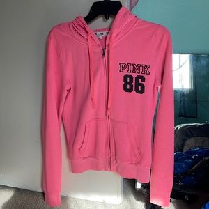 Pink zip up jacket